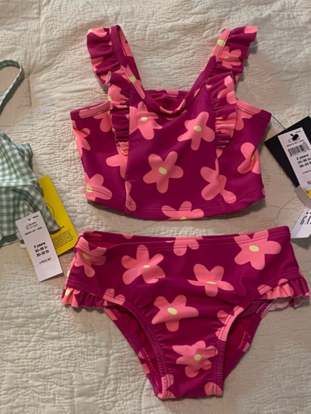 GAP Girls Pink Floral Two-Piece Set